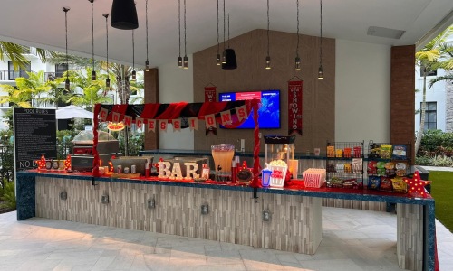 a spread of snacks and foods